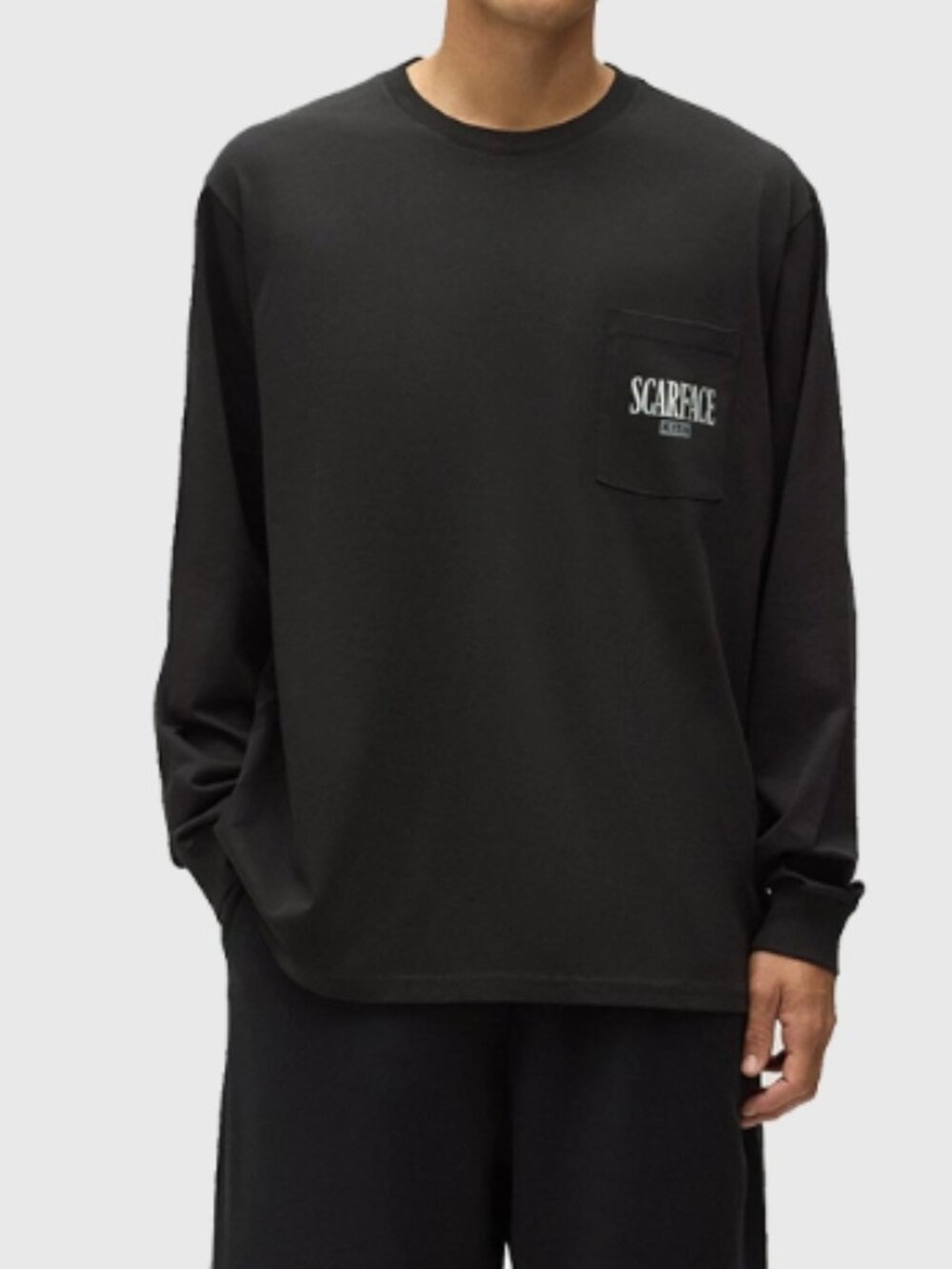 Men's Large Kith for Scarface Tony Vintage Long Sleeve Pocket Tee